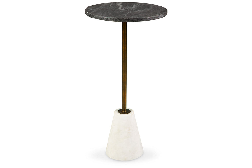 Caramont Black/White/Gold Finish Accent Table - A4000540 - Vega Furniture