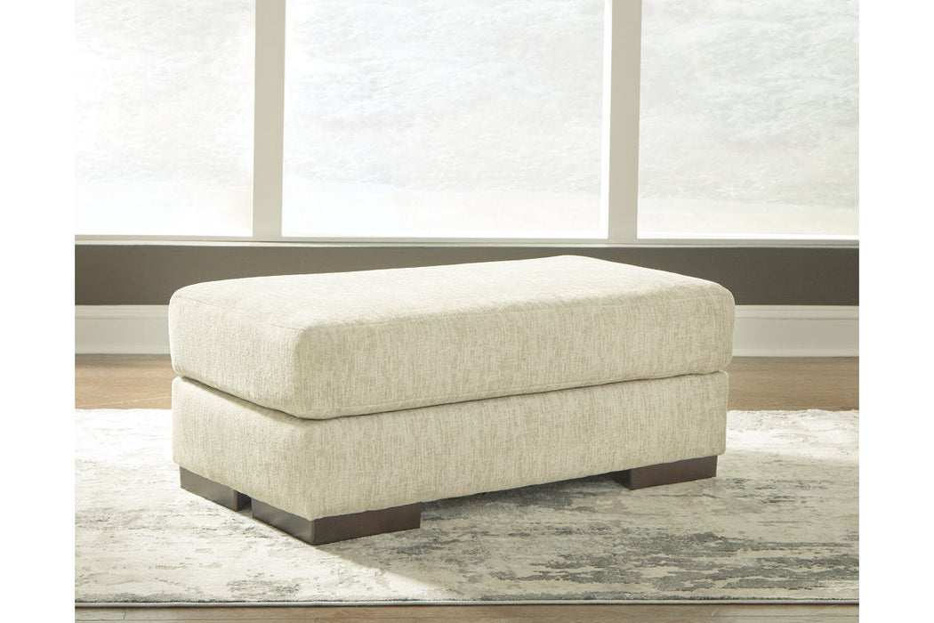 Caretti Parchment Ottoman - 1230314 - Vega Furniture