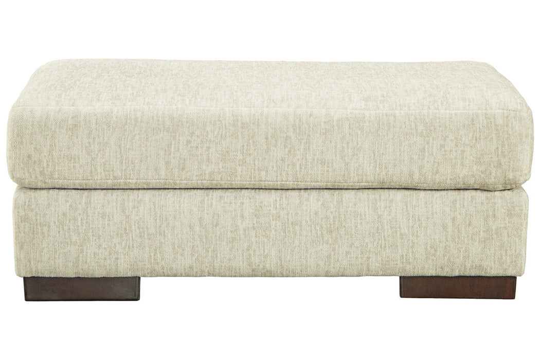 Caretti Parchment Ottoman - 1230314 - Vega Furniture