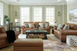 Carianna Caramel Leather Living Room Set - SET | 5760438 | 5760435 - Vega Furniture