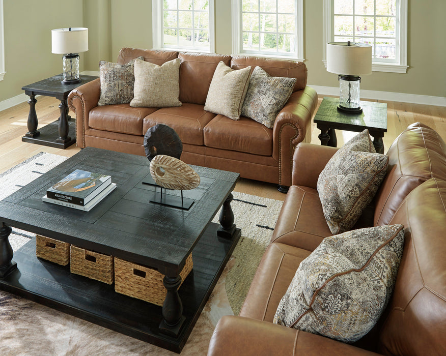 Carianna Caramel Leather Living Room Set - SET | 5760438 | 5760435 - Vega Furniture