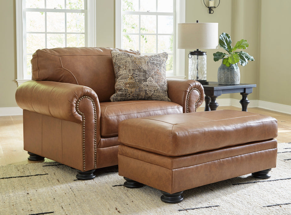 Carianna Caramel Leather Living Room Set - SET | 5760438 | 5760435 - Vega Furniture