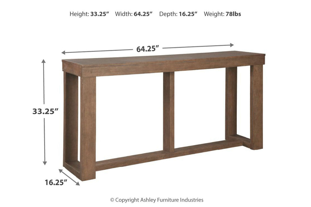 Cariton Gray Sofa/Console Table - T471-4 - Vega Furniture