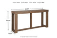 Cariton Gray Sofa/Console Table - T471-4 - Vega Furniture