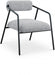 Carly Grey Boucle Fabric Accent Chair - 552Grey - Vega Furniture