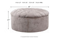 Carnaby Dove Oversized Accent Ottoman - 1240408 - Vega Furniture