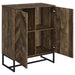 Carolyn Rustic Oak/Gunmetal 2-Door Accent Cabinet - 959639 - Vega Furniture