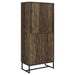 Carolyn Rustic Oak/Gunmetal 2-Door Accent Cabinet - 959640 - Vega Furniture