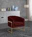 Carter Burgundy Velvet Accent Chair - 515Burg - Vega Furniture