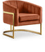 Carter Cognac Velvet Accent Chair - 515Cognac - Vega Furniture