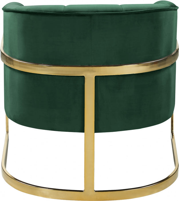 Carter Green Velvet Accent Chair - 515Green - Vega Furniture