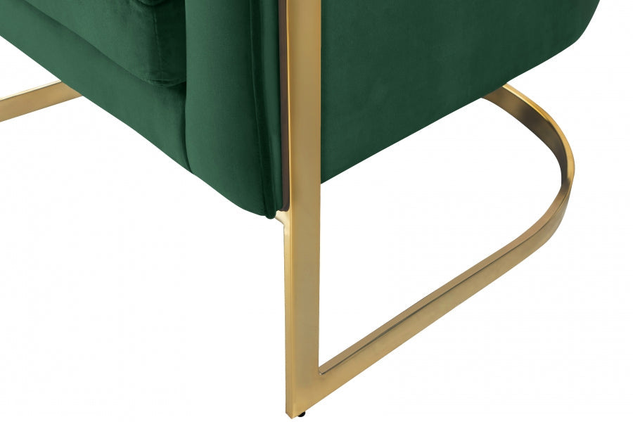 Carter Green Velvet Accent Chair - 515Green - Vega Furniture