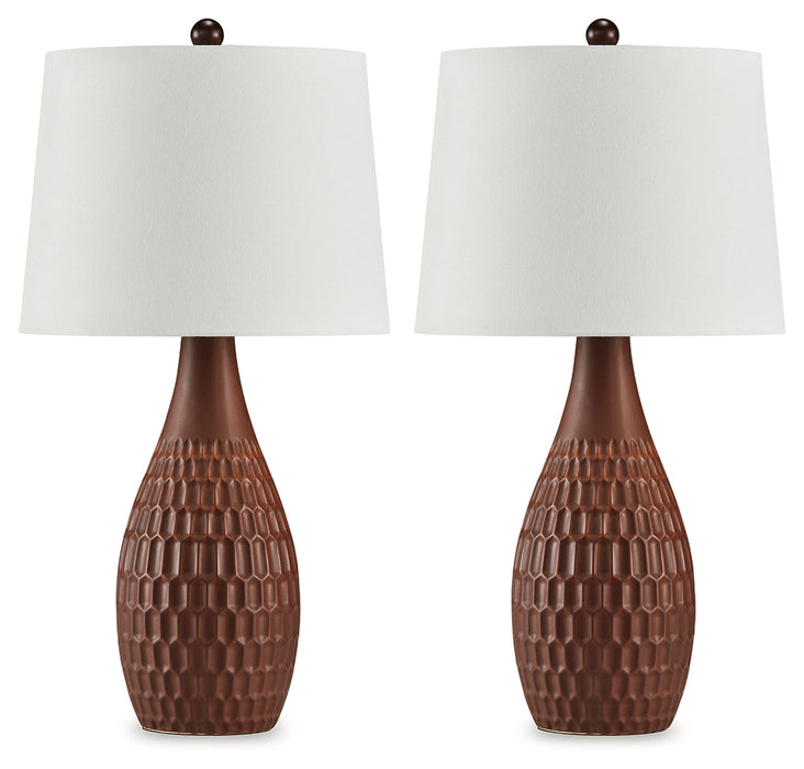 Cartford Brown Table Lamp (Set of 2) - L178004 - Vega Furniture