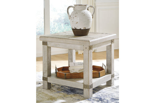 Carynhurst White Wash Gray End Table - T757-3 - Vega Furniture