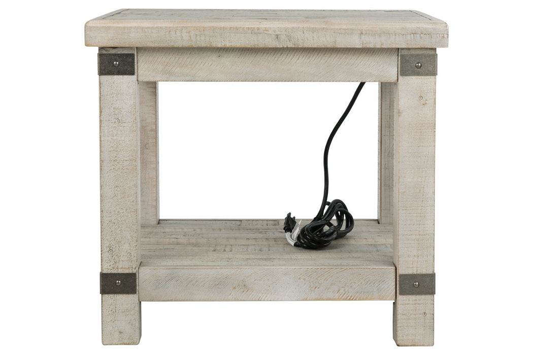 Carynhurst White Wash Gray End Table - T757-3 - Vega Furniture
