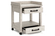 Carynhurst Whitewash Printer Stand - H755-11 - Vega Furniture