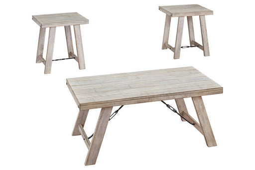Carynhurst Whitewash Table, Set of 3 - T356-13 - Vega Furniture