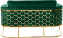 Casa Green Velvet Loveseat - 692Green-L - Vega Furniture