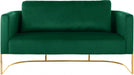 Casa Green Velvet Loveseat - 692Green-L - Vega Furniture