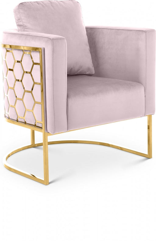 Casa Pink Velvet Chair - 692Pink-C - Vega Furniture