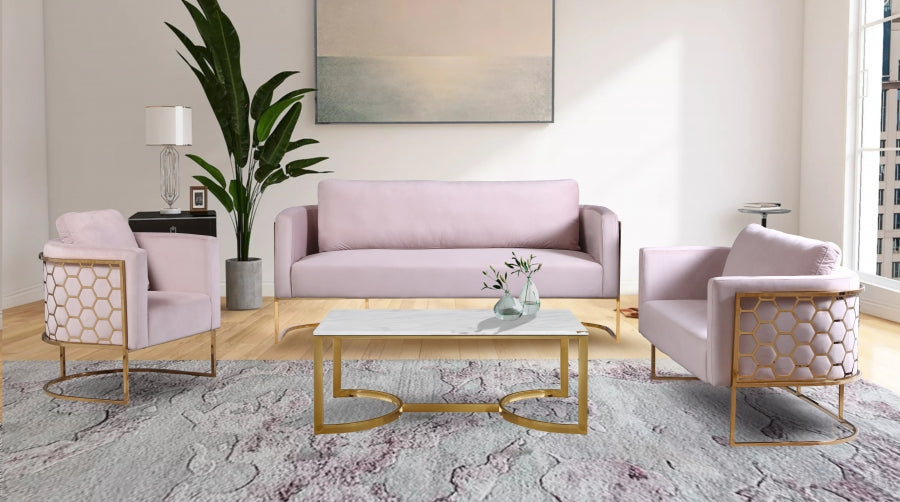 Casa Pink Velvet Chair - 692Pink-C - Vega Furniture