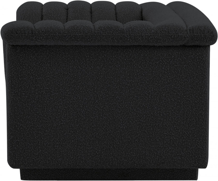 Cascade Boucle Fabric Chair Black - 191Black-C - Vega Furniture