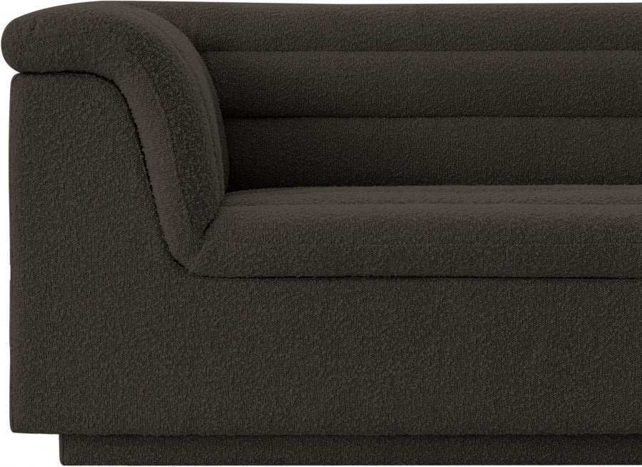 Cascade Boucle Fabric Chair Brown - 191Brown-C - Vega Furniture