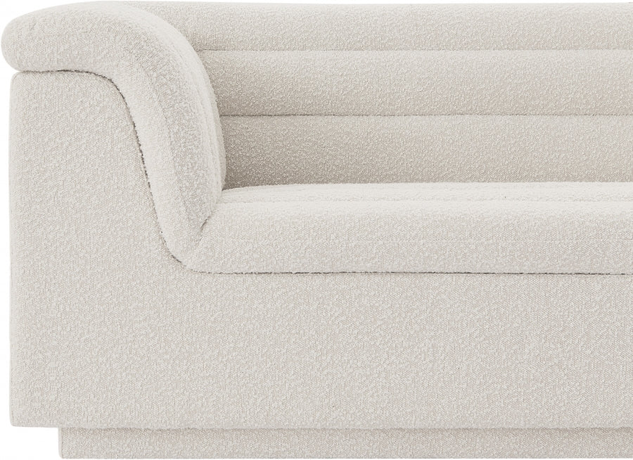 Cascade Boucle Fabric Chair Cream - 191Cream-C - Vega Furniture