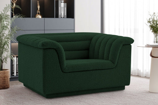 Cascade Boucle Fabric Chair Green - 191Green-C - Vega Furniture