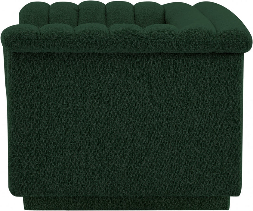 Cascade Boucle Fabric Chair Green - 191Green-C - Vega Furniture
