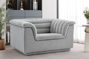 Cascade Boucle Fabric Chair Grey - 191Grey-C - Vega Furniture