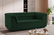 Cascade Boucle Fabric Loveseat Green - 191Green-L - Vega Furniture