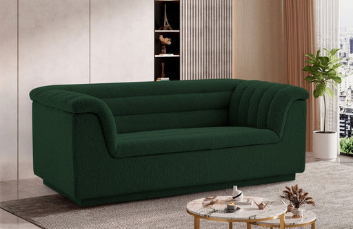 Cascade Boucle Fabric Loveseat Green - 191Green-L - Vega Furniture