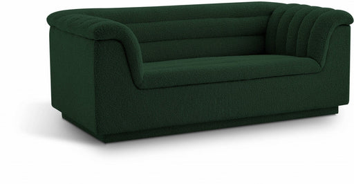 Cascade Boucle Fabric Loveseat Green - 191Green-L - Vega Furniture