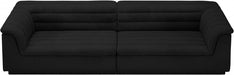 Cascade Boucle Fabric Sofa Black - 193Black-S119 - Vega Furniture