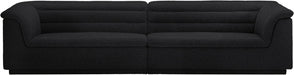 Cascade Boucle Fabric Sofa Black - 193Black-S119 - Vega Furniture