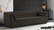 Cascade Boucle Fabric Sofa Brown - 191Brown-S - Vega Furniture