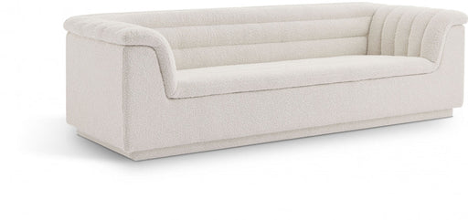 Cascade Boucle Fabric Sofa Cream - 191Cream-S - Vega Furniture