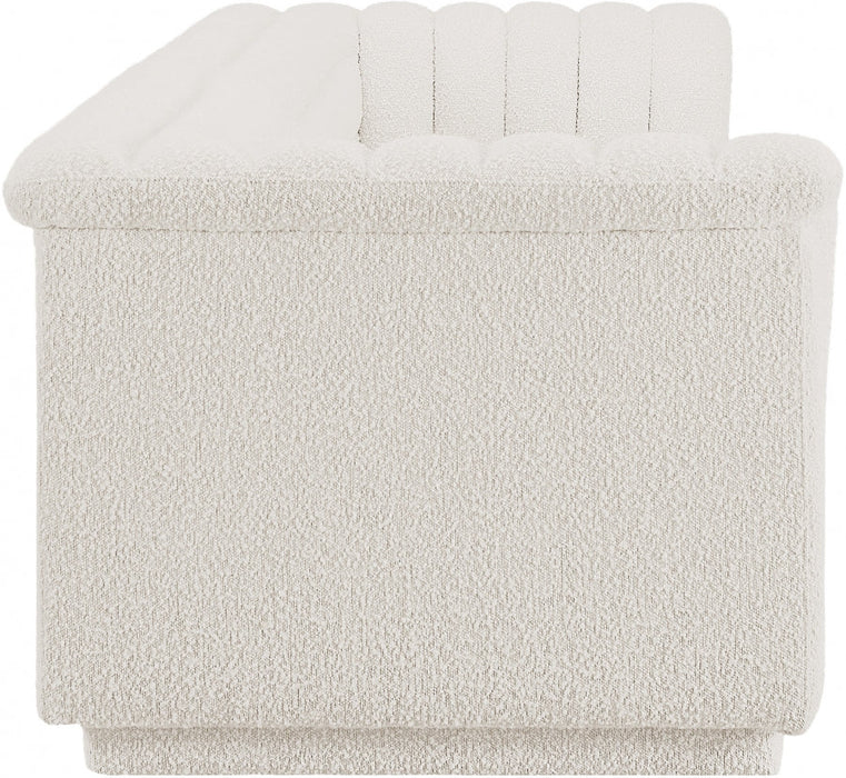 Cascade Boucle Fabric Sofa Cream - 193Cream-S119 - Vega Furniture