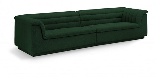 Cascade Boucle Fabric Sofa Green - 193Green-S119 - Vega Furniture