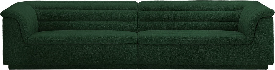 Cascade Boucle Fabric Sofa Green - 193Green-S119 - Vega Furniture