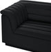 Cascade Velvet Fabric Sofa Black - 194Black-S119 - Vega Furniture