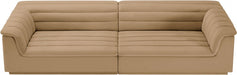 Cascade Velvet Fabric Sofa Camel - 194Camel-S119 - Vega Furniture