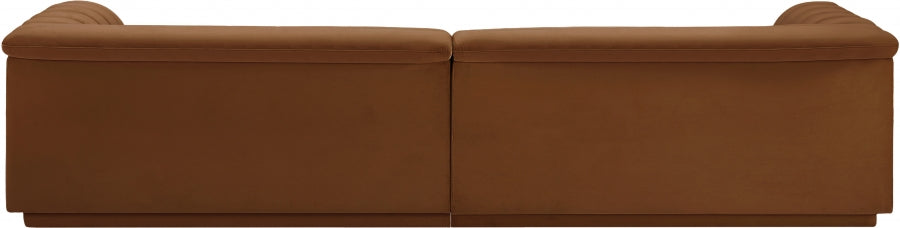 Cascade Velvet Fabric Sofa Saddle - 194Saddle-S119 - Vega Furniture