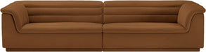 Cascade Velvet Fabric Sofa Saddle - 194Saddle-S119 - Vega Furniture