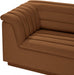 Cascade Velvet Fabric Sofa Saddle - 194Saddle-S119 - Vega Furniture