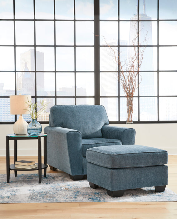 Cashton Blue Living Room Set - SET | 4060538 | 4060535 - Vega Furniture