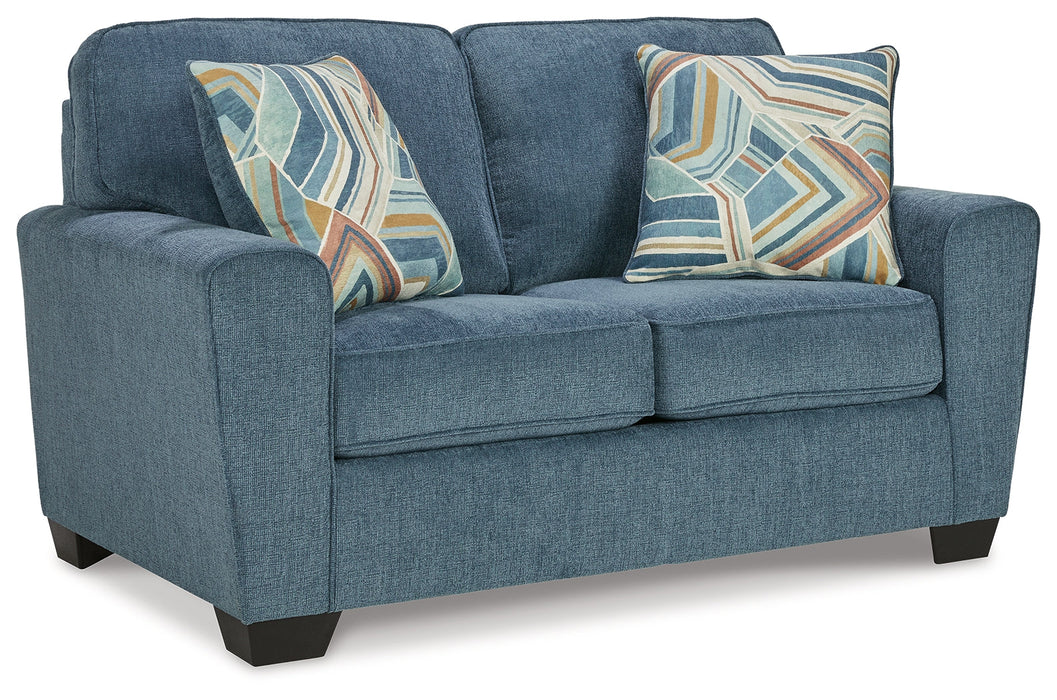 Cashton Blue Loveseat - 4060535 - Vega Furniture