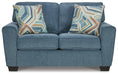 Cashton Blue Loveseat - 4060535 - Vega Furniture