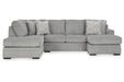 Casselbury Cement 2-Piece LAF Chaise Sectional - SET | 5290603 | 5290616 - Vega Furniture